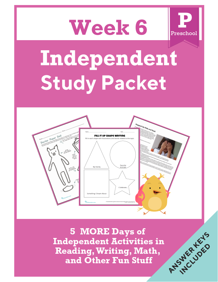 independent-study-packet-preschool-week-6